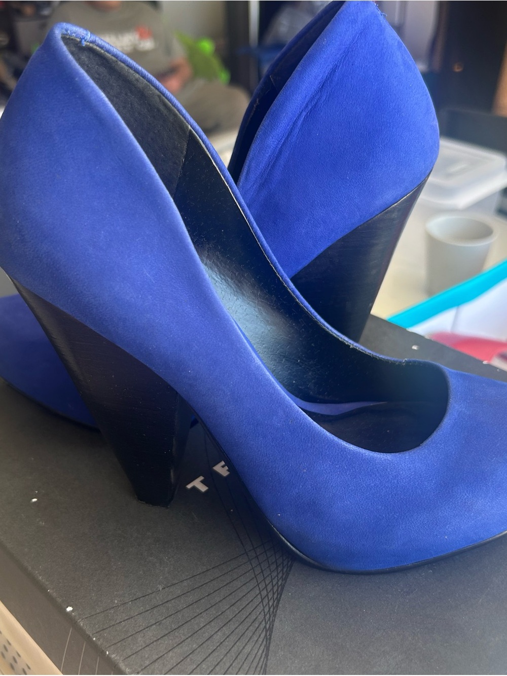 Trouve Cobalt Pointed-Toe Pumps